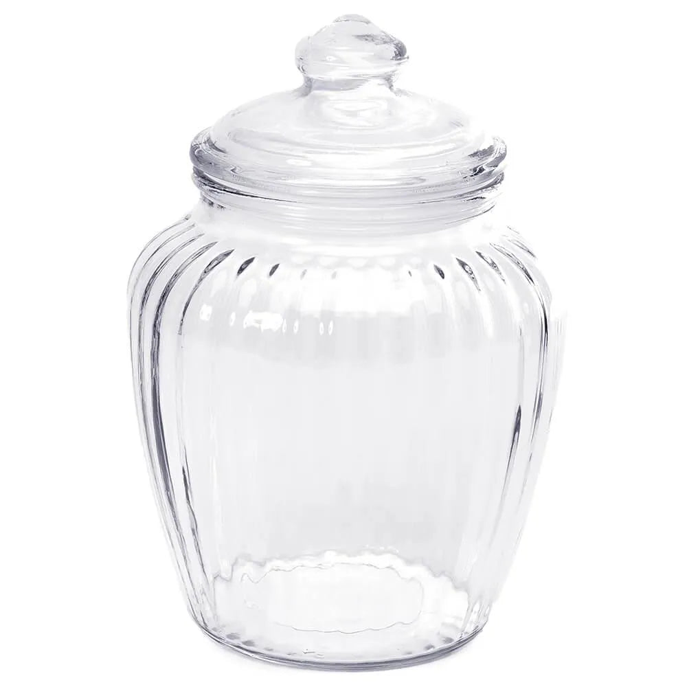 Glass Optic 60-Ounce Candy Jar with Glass Lid