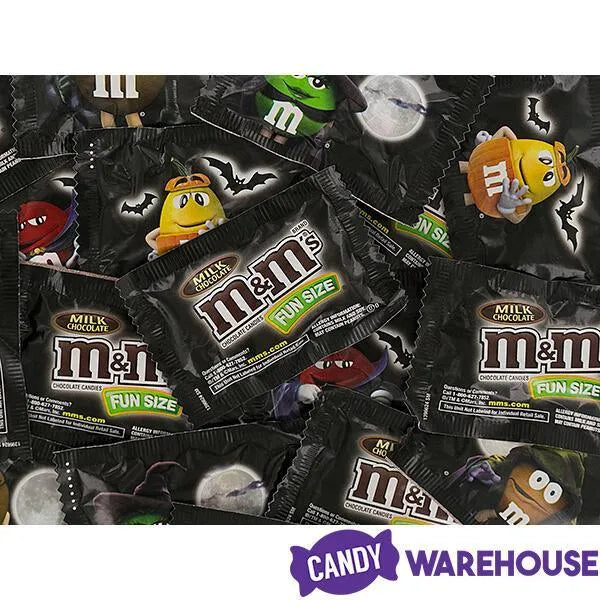 Glow in the Dark Halloween M&M's Candy Fun Size Packs: 15-Ounce Bag