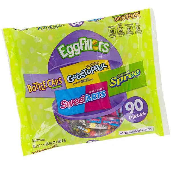 Gobstopper - SweeTarts - Bottle Caps - Spree Assortment of Easter Egg Fillers Candy Packs: 18-Ounce Bag