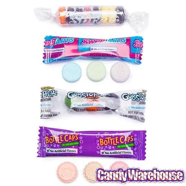 Gobstopper - SweeTarts - Bottle Caps - Spree Assortment of Easter Egg Fillers Candy Packs: 18-Ounce Bag