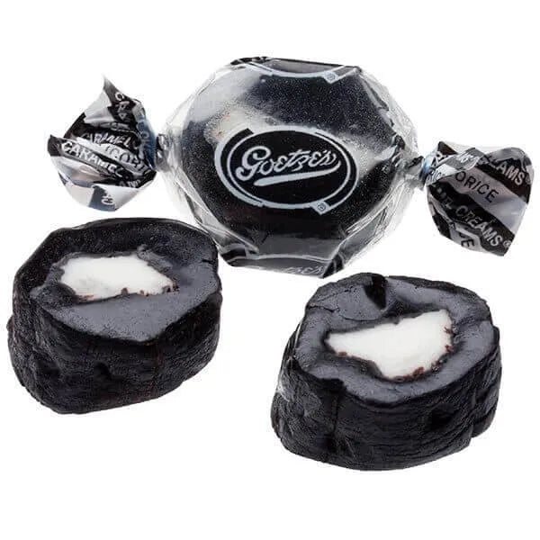 Goetze's Black Licorice Caramel Creams Candy: 5LB Bag