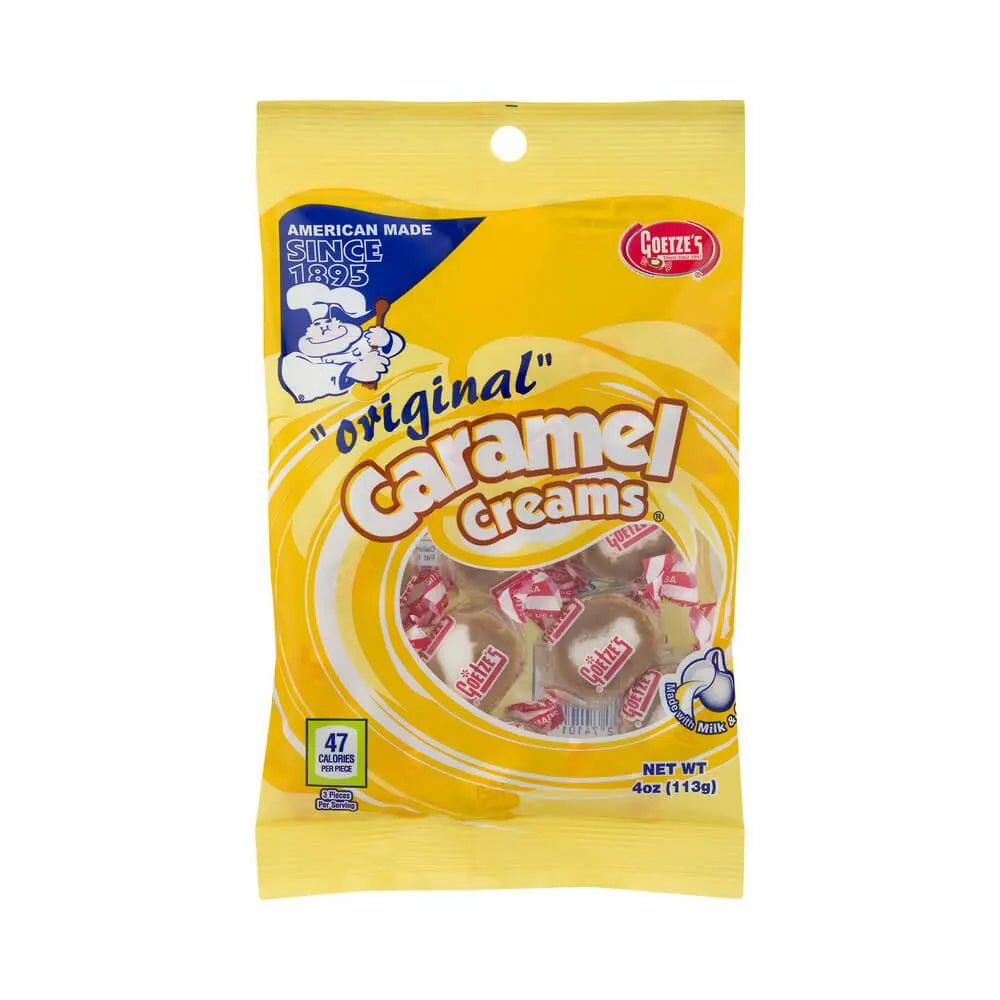 Goetze's Caramel Creams Bulls Eyes Candy: 3LB Box