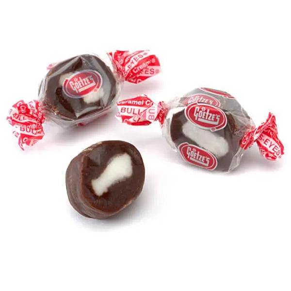 Goetze's Caramel Creams Bulls Eyes Candy - Chocolate: 5LB Bag