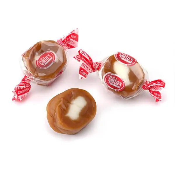 Goetze's Caramel Creams Bulls Eyes Candy: 10LB Bag