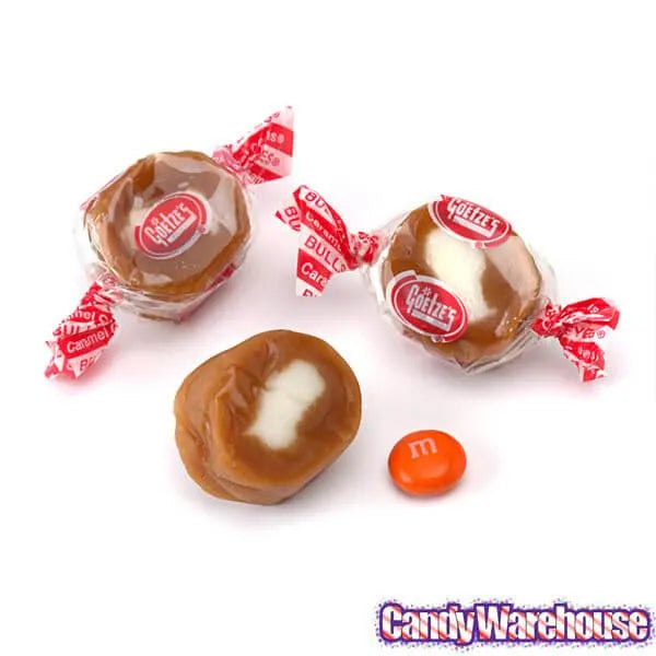 Goetze's Caramel Creams Bulls Eyes Candy: 10LB Bag