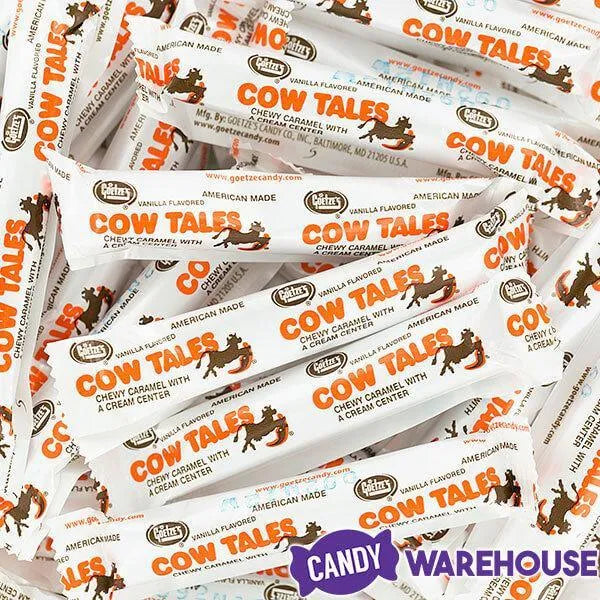 Goetze's Mini Cow Tales Caramel & Cream Sticks: 90-Piece Tub