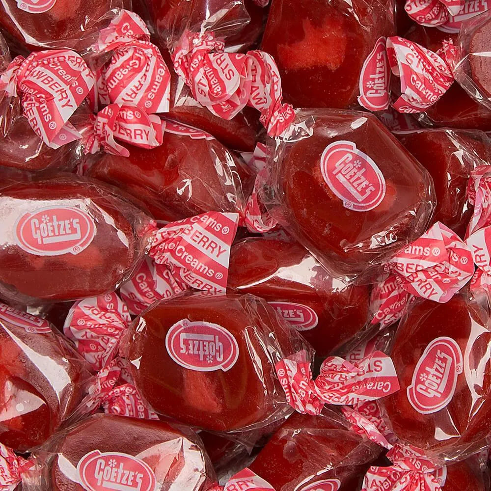 Goetze's Strawberry Caramel Creams Candy: 5LB Bag