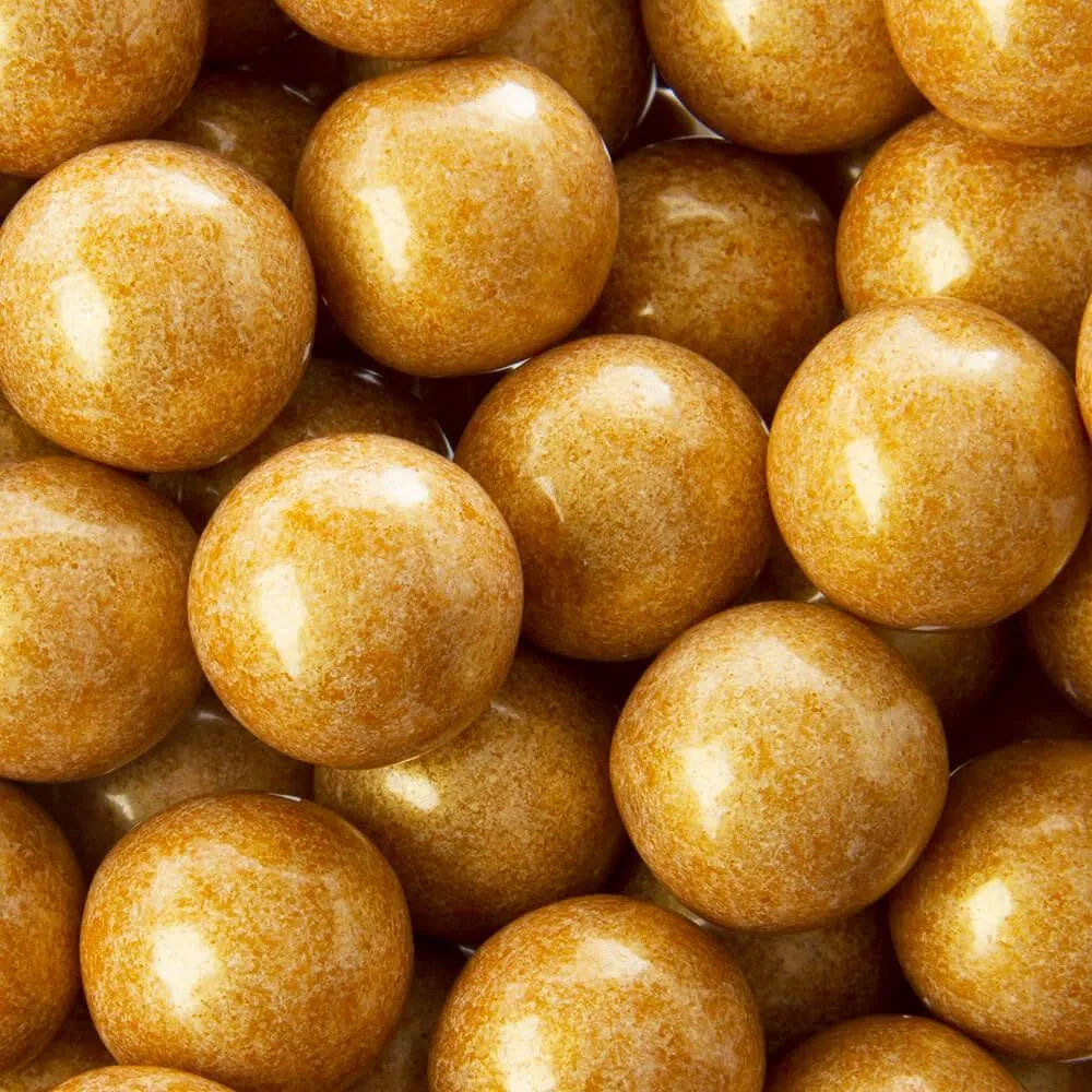 Gold 1-Inch Gumballs: 2LB Bag