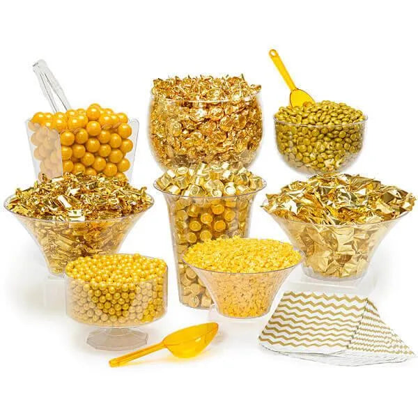 Gold Premium Candy Buffet Kit: 25 to 50 Guests