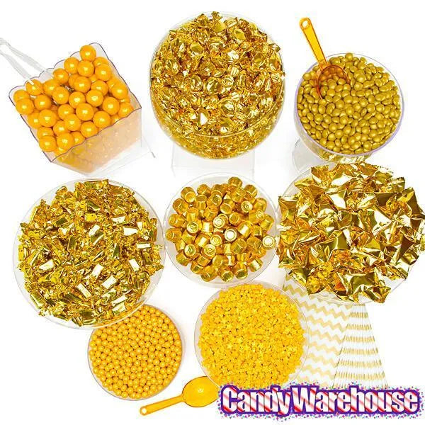 Gold Premium Candy Buffet Kit: 25 to 50 Guests