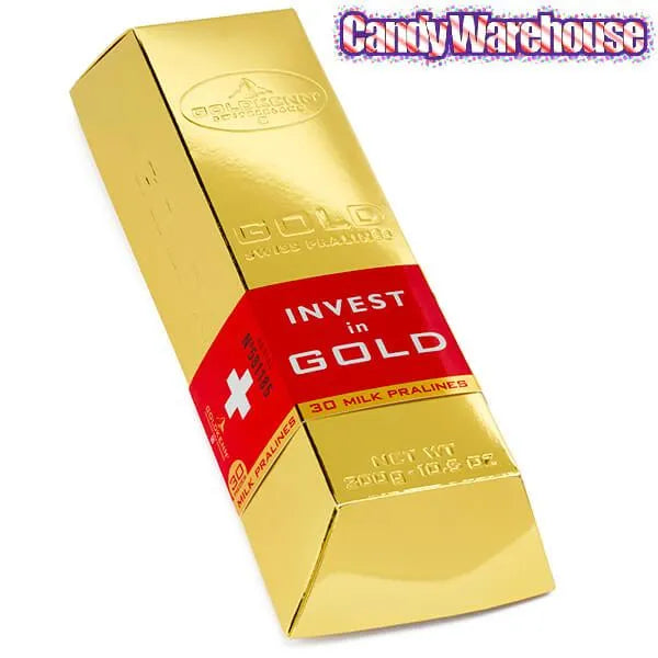 Goldkenn Milk Chocolate Pralines 10.5-Ounce Gold Bar