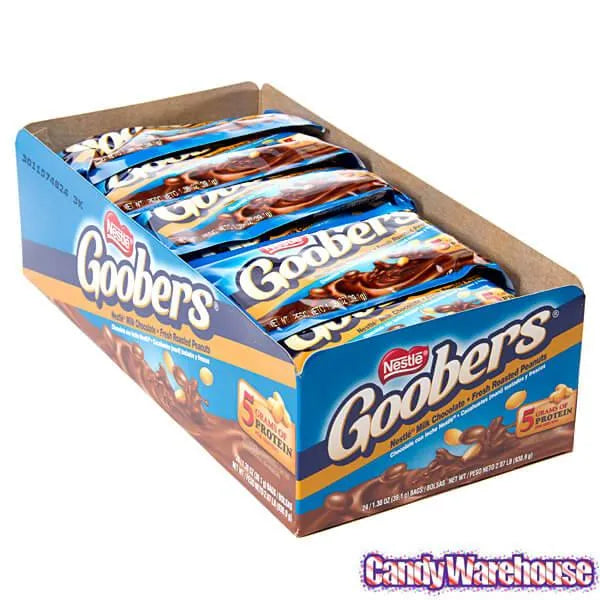 Goobers Candy Packs: 24-Piece Box