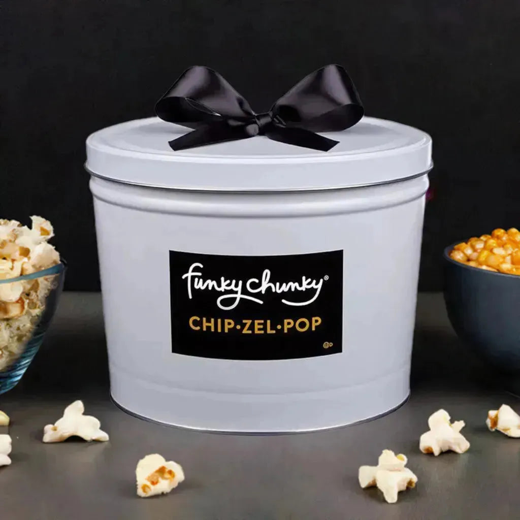 Funky Chunky Chip Zel Pop: 5LB Gift Tin