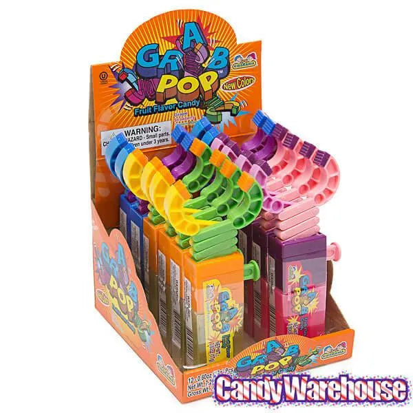 Grab Pop Robot Arm Lollipops: 12-Piece Box