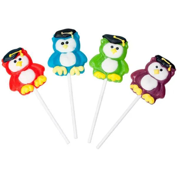 Graduation Owl Lollipops: 12-Piece Box