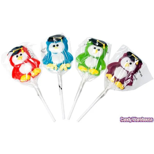 Graduation Owl Lollipops: 12-Piece Box