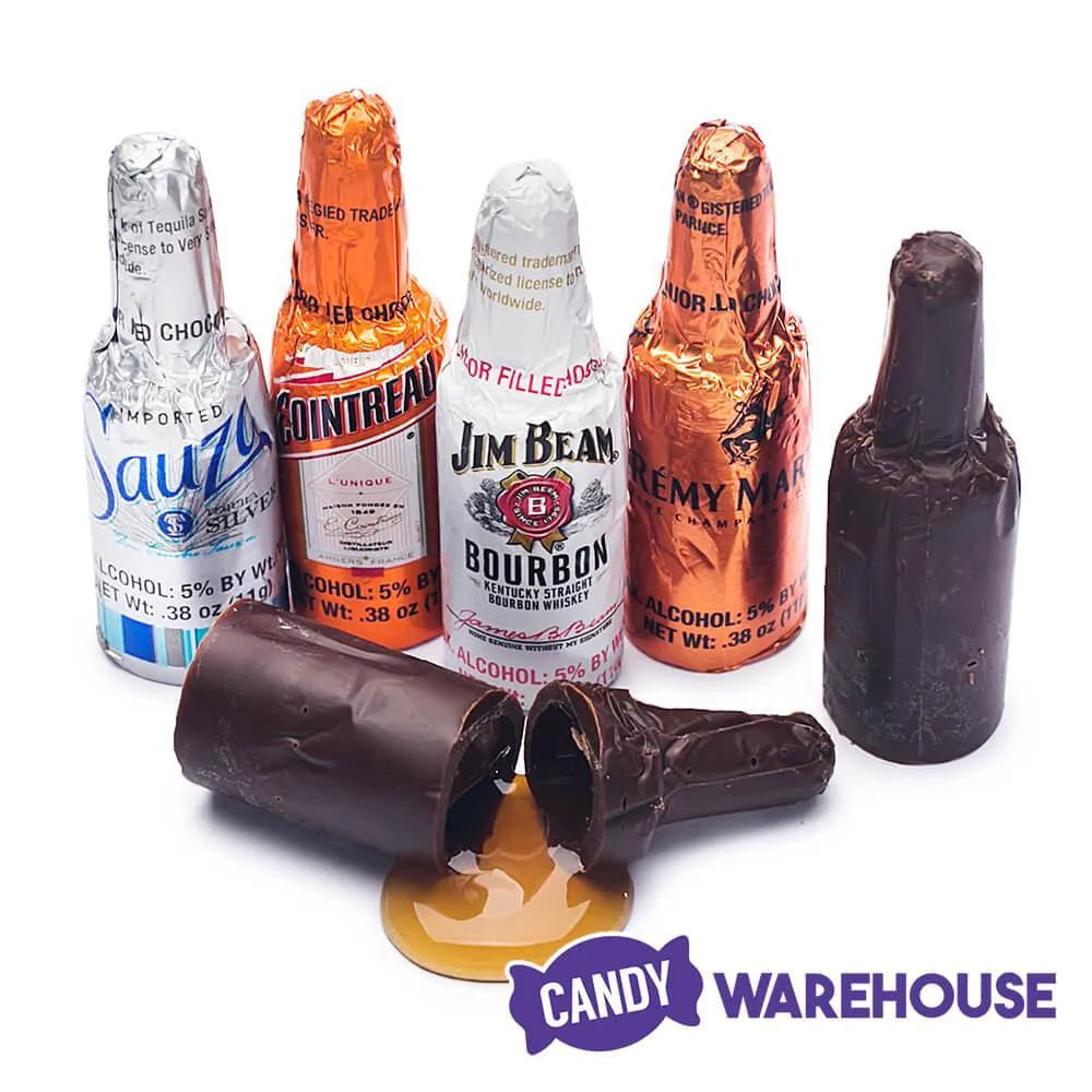 Grand Assortment Chocolate Liquor Bottles: 8.1-Ounce Gift Box