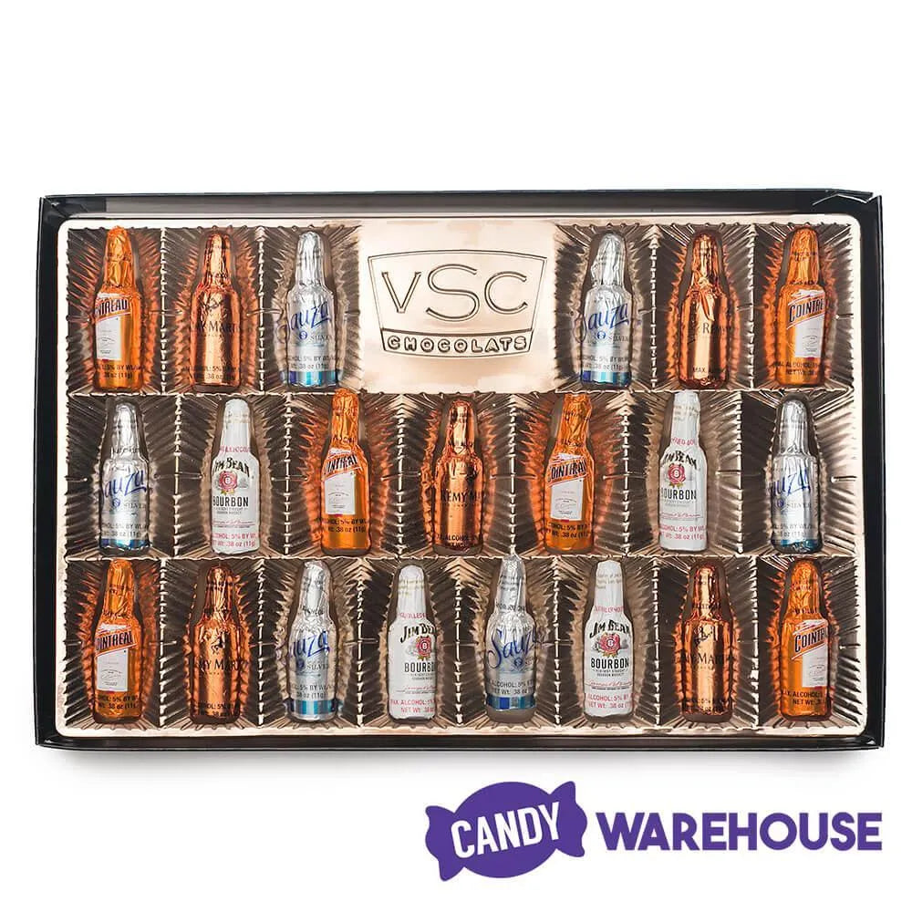 Grand Assortment Chocolate Liquor Bottles: 8.1-Ounce Gift Box