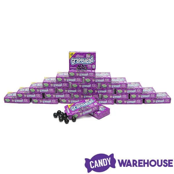 Grapehead Candy Mini Packs: 24-Piece Box