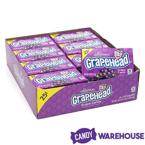 Grapehead Candy Mini Packs: 24-Piece Box