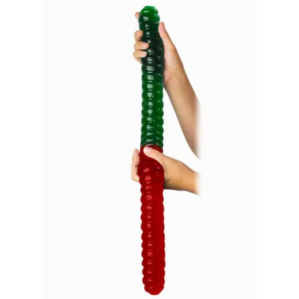 Green & Red 2-Foot-Long Giant Gummy Worm