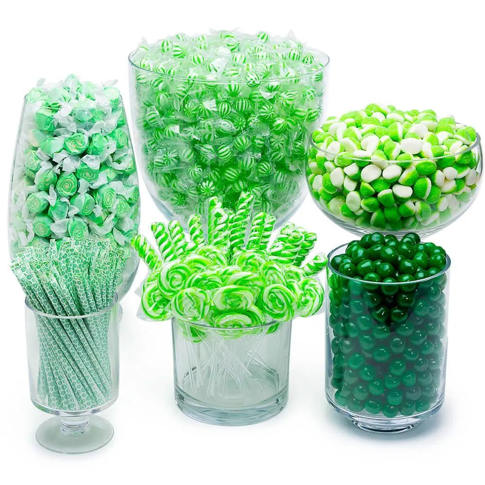 Green Candy Bar Table Assortment