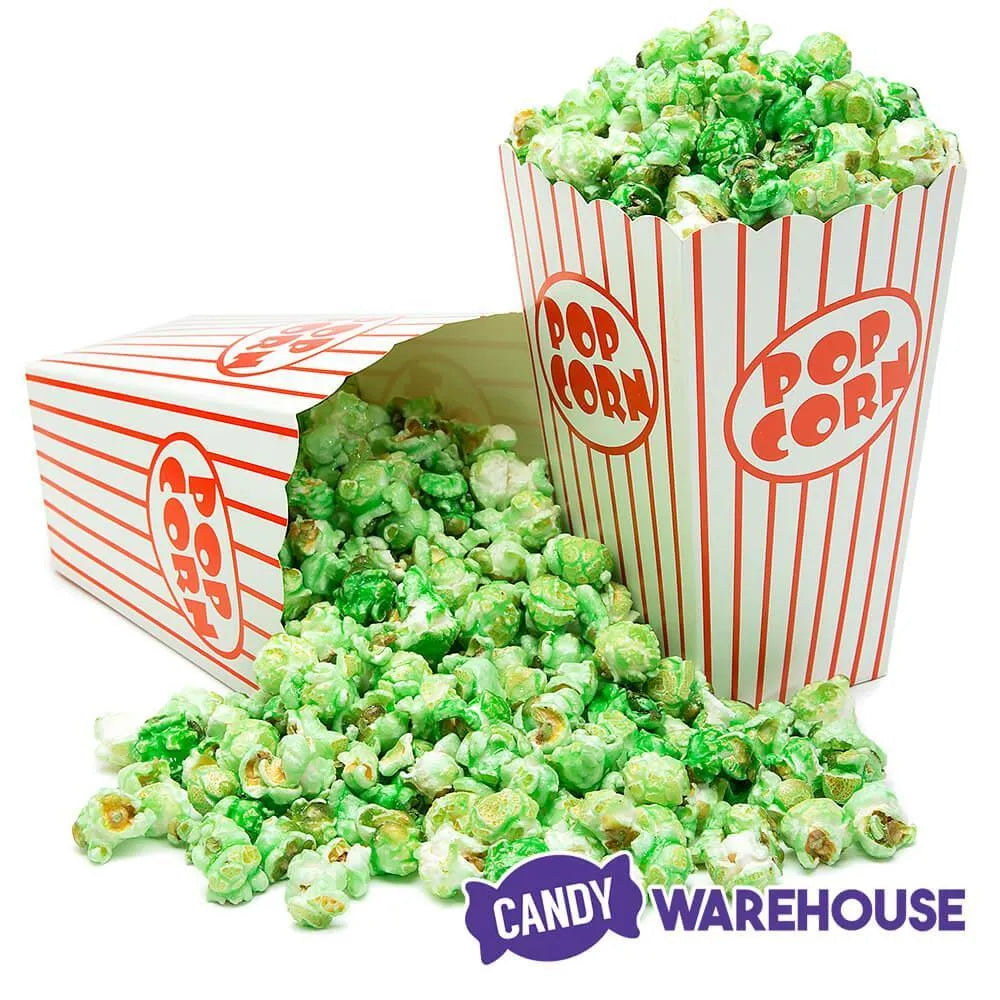 Green Candy Coated Popcorn - Green Apple: 1-Gallon Bag