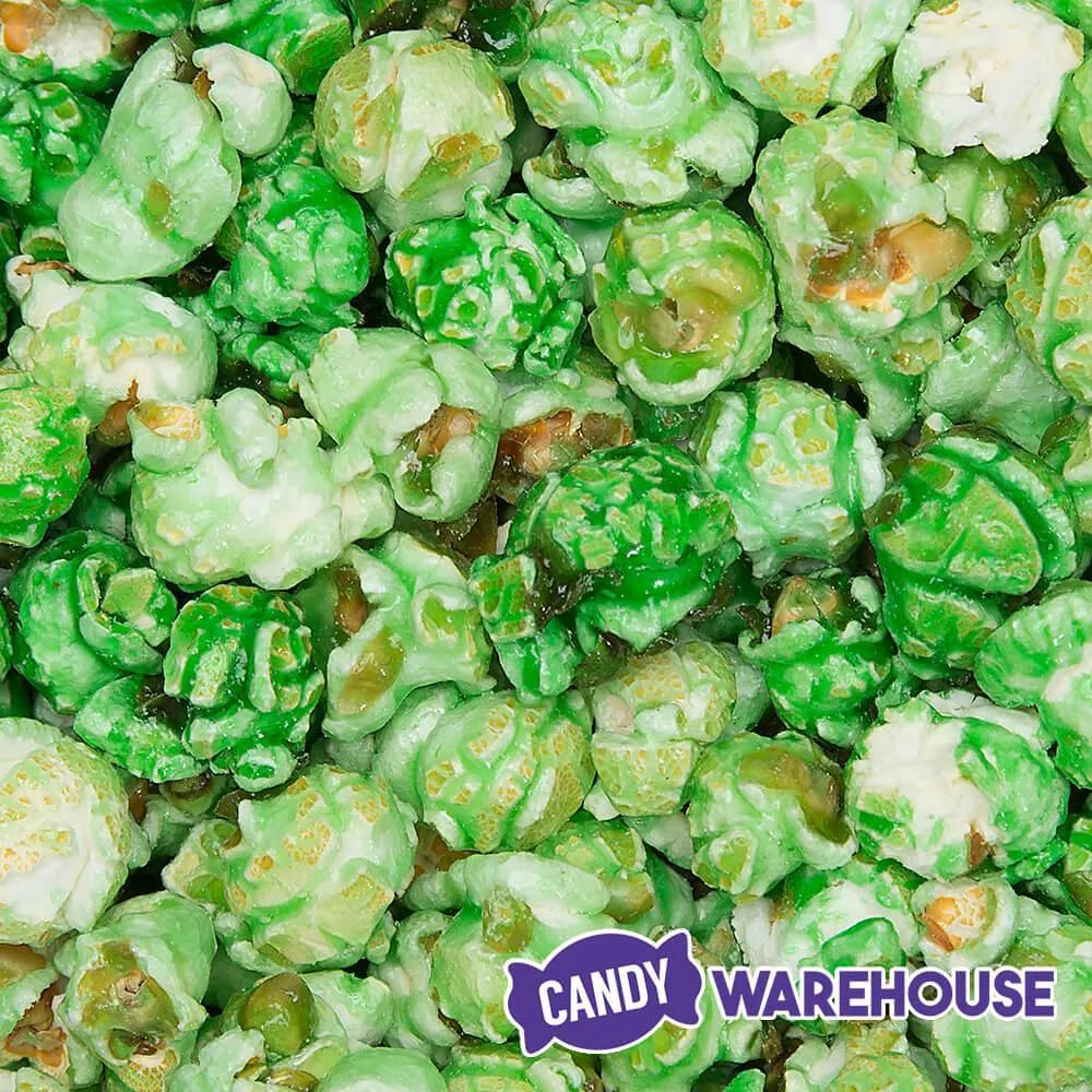 Green Candy Coated Popcorn - Green Apple: 1-Gallon Bag