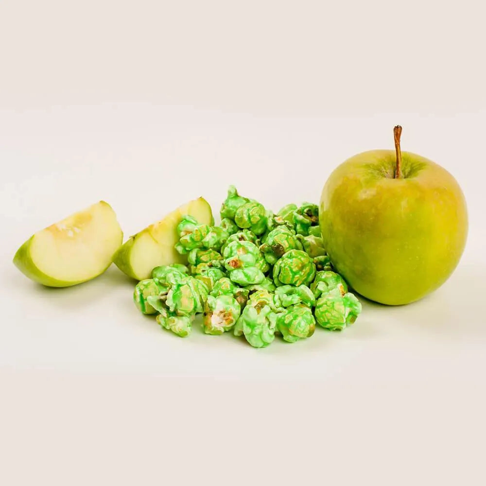 Green Candy Coated Popcorn - Green Apple: 1-Gallon Bag