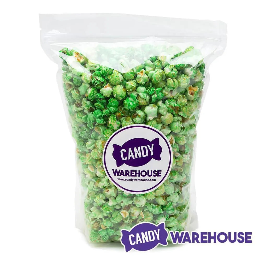 Green Candy Coated Popcorn - Green Apple: 1-Gallon Bag