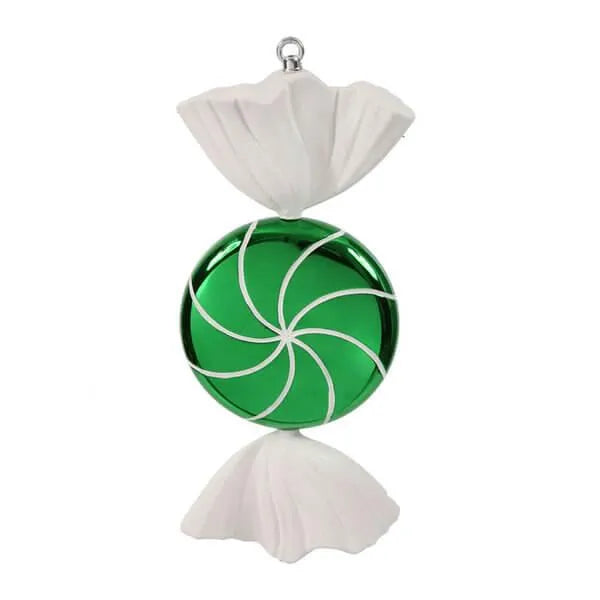 Green Swirl Candy Ornament - 18.5 Inch