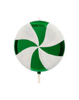 Green Swirl Plastic Candy Lollipop - 40 Inch