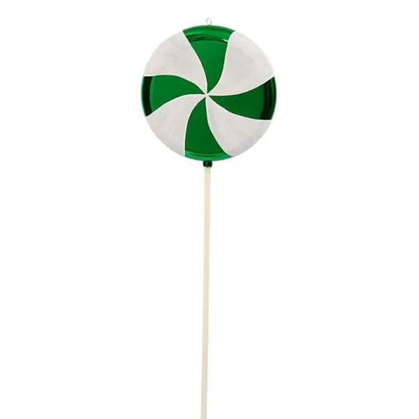 Green Swirl Plastic Candy Lollipop - 40 Inch