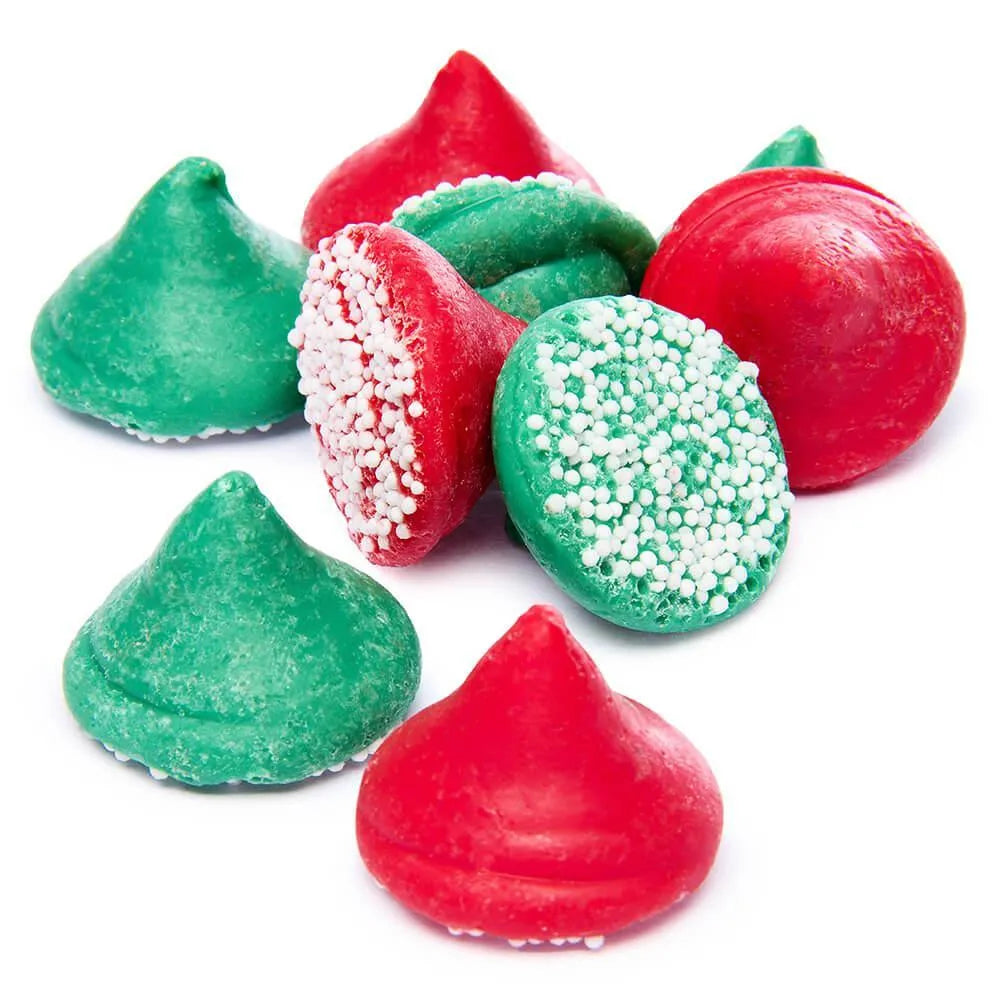 Guittard Christmas Red & Green Chocolate Nonpareils: 5LB Bag