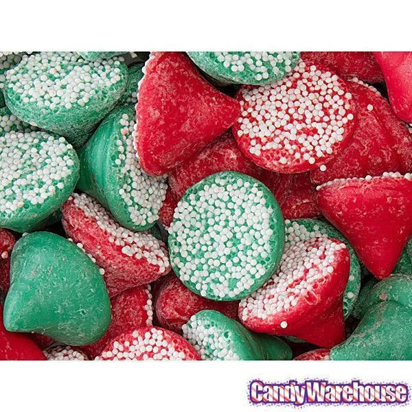 Guittard Christmas Red & Green Chocolate Nonpareils: 5LB Bag