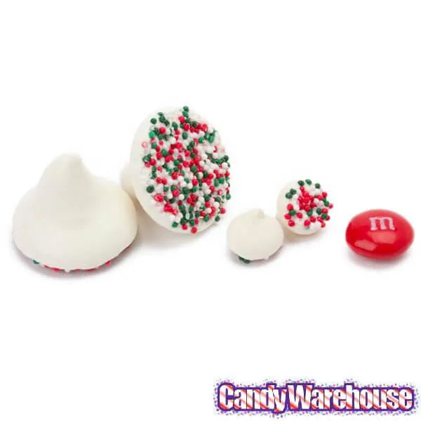 Guittard White Mint Chocolate Christmas Nonpareils Candy Drops: 5LB Bag