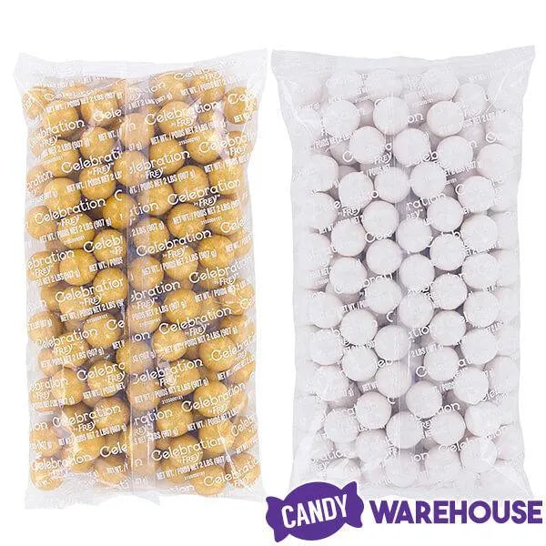 Gumballs Color Combo - Gold and White: 4LB Box