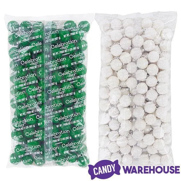 Gumballs Color Combo - Green and White: 4LB Box