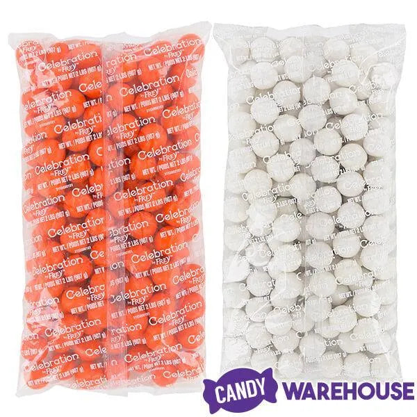 Gumballs Color Combo - Orange and White: 4LB Box