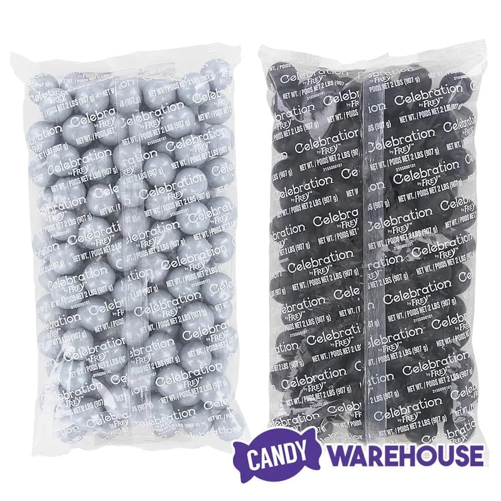 Gumballs Color Combo - Silver and Black: 4LB Box