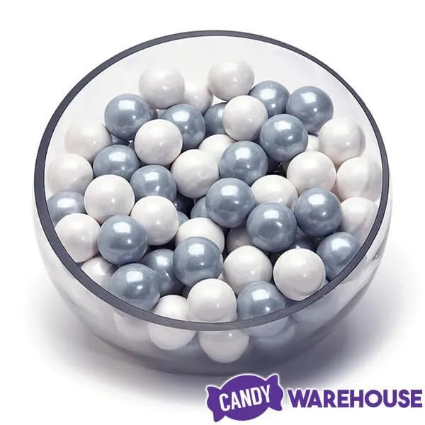 Gumballs Color Combo - Silver and White: 4LB Box