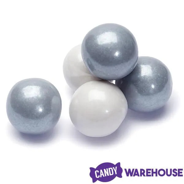 Gumballs Color Combo - Silver and White: 4LB Box