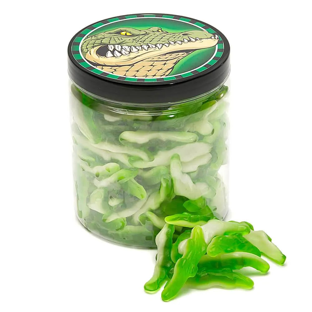 Gummy Alligators Candy: 125-Piece Jar