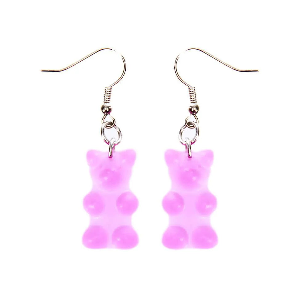 Gummy Bear Earrings - Purple