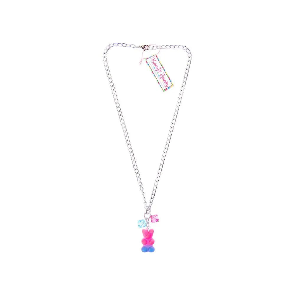 Gummy Bear Necklace - Pink and Blue