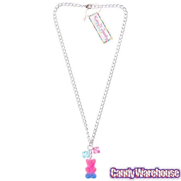 Gummy Bear Necklace - Pink and Blue