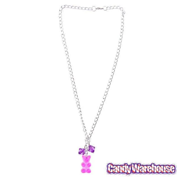 Gummy Bear Necklace - Purple