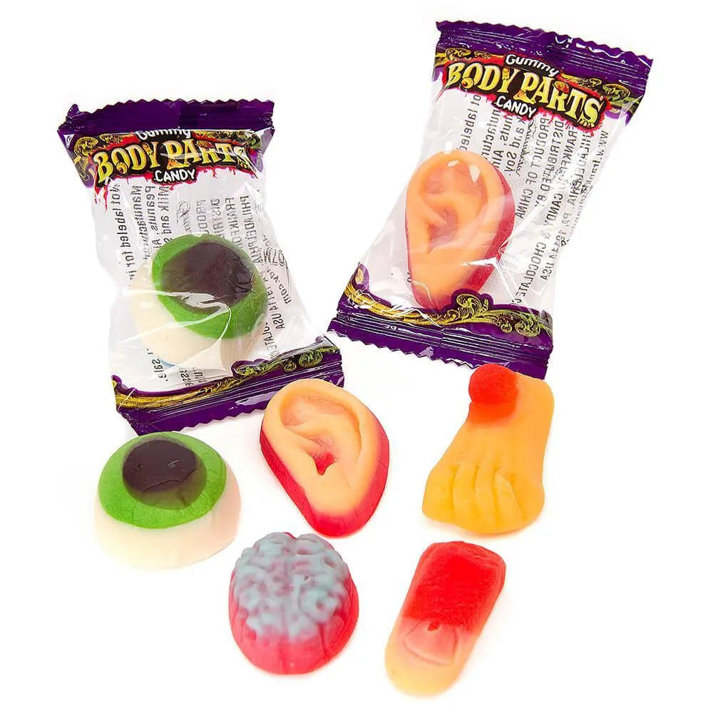 Gummy Body Parts Candy: 55-Piece Bag