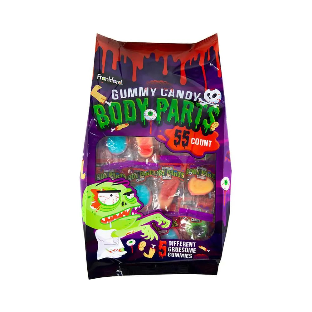 Gummy Body Parts Candy: 55-Piece Bag