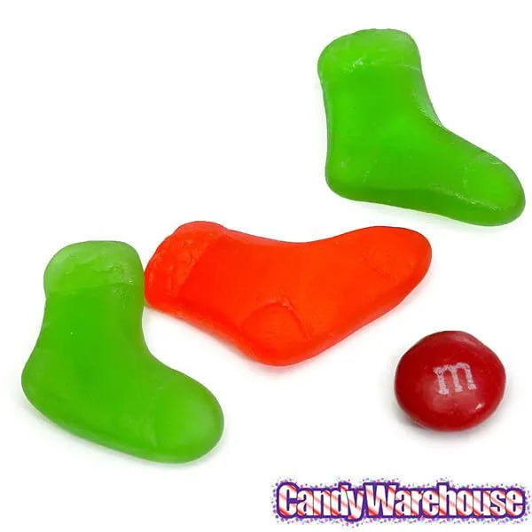 Gummy Christmas Stockings Candy Packs: 18-Piece Bag